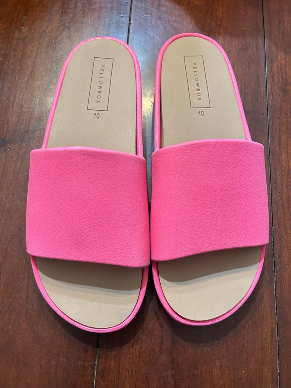 Yellow Box Hot Pink Slide Sandals
